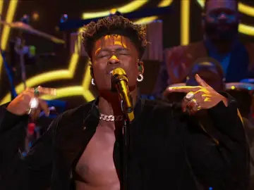 Lucky Daye performs his song "Over" on the Soul Train Awards 2021