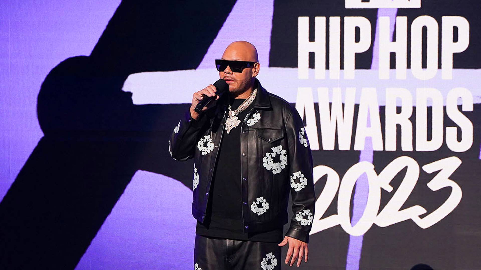Host Fat Joe at the 2023 BET Hip Hop Awards.