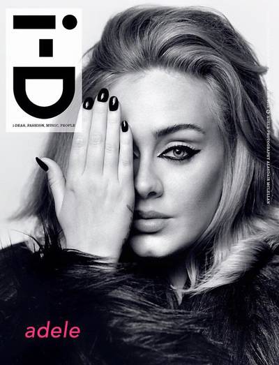 Adele on i-D - Still drying your eyes after watching the British singer’s emotional clip for “Hello”? We feel you. In her first interview in ages, she opens up about being a mom and what we can expect from her new album, 25. &quot;I think the album is about trying to clear out the past. Becoming a parent and moving past my mid-twenties, I simply don't have the capacity to worry about as many things that I used to really enjoy worrying about.&quot;  (Photo: i-D Magazine, November 2015)