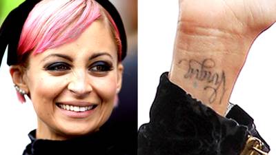 Nicole Richie - Talk about regrets! The Candidly Nicole star got this tattoo when she was just 16, in honor of her zodiac sign, Virgo. The symbol for Virgo is the virgin, so that's how this tattoo came about. &quot;It's embarrassing and desperate,&quot; the reality star told E! News last year.(Photos from Left: Anthony Johnson/Getty Images, Brendon Thorne/Getty Images)