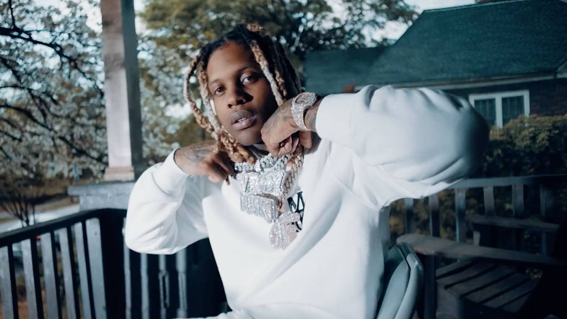 Lil Durk for the BET Awards 2021.
