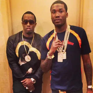 Diddy @iamdiddy - It's levels to this...and Meek Mill has certainly made it to a respectable level in order to be able to stand next to a legend. &nbsp;(Photo: Diddy via Instagram)