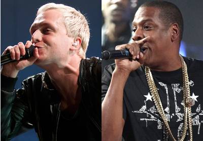 'Forever Young' – Jay Z, Featuring Mr. Hudson - With the release of The Blueprint 3 in 2009,&nbsp;Jay Z scored a top-10 hit with his &quot;Forever Young,&quot; featuring U.K. sensation and G.O.O.D. Music artist Mr. Hudson. (Photos from left: Daniel Boczarski/Getty Images, Christopher Polk/Getty Images)