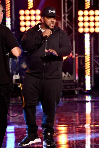 Unload the Clip - Charlie Clips unleashes his beastly skills on his fellow battle emcess!&nbsp;(Photo: Paul R. Giunta/BET/Getty Images for BET Networks)