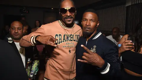 LOS ANGELES, CA - JUNE 24:  Snoop Dogg and Jamie Foxx attend the 2018 BET Awards After Party hosted by Grey Goose and Jamie Foxx on June 24, 2018 in Los Angeles, California.  (Photo by Michael Kovac/Getty Images for Grey Goose)