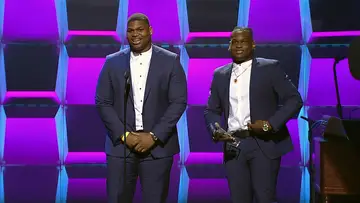 Quinnen and Quincy Williams on the 2020 BET Super Bowl Gospel Celebration.