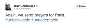 Blair Underwood - The actor can't believe the news.(Photo: Blair Underwood via Twitter)