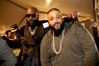 Rick Ross and DJ Khaled - Social media, specifically Snapchat, allows us to peek inside day-to-day lives and remind us how a true friend has dock parking at his Miami mansion for their friend's jet ski so he can visit whenever he would like.(Photo: Johnny Nunez/BET)