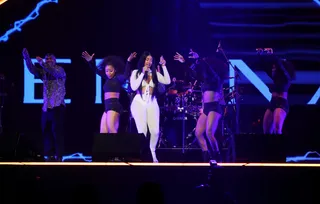 Queen Naija takes over the STAPLES Center during the BET Experience. - (Photo by Randy Shropshire/Getty Images for BET)&nbsp;