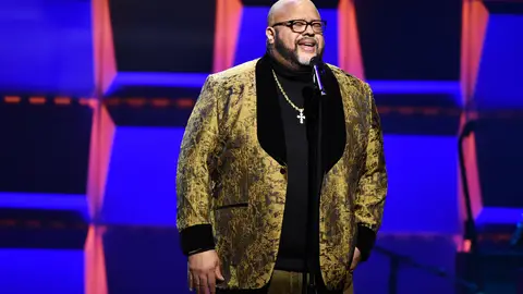 Commissioned group member Fred Hammond - (Photo by Aaron J. Thornton/Getty Images for BET)