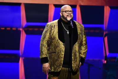 Commissioned group member Fred Hammond - (Photo by Aaron J. Thornton/Getty Images for BET)