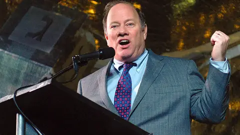 DETROIT, MI - DECEMBER 16: Detroit Mayor Mike Duggan attends the Menora in the D Lighting at Campus Martius Park on December 16, 2014 in Detroit, Michigan. (Photo by Paul Warner/Getty Images)