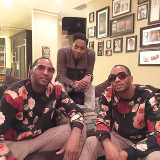 Christian Fellowship Flow - He spends time in fellowship with his brothers in Christ.(Photo: Deitrick Haddon via Instagram)