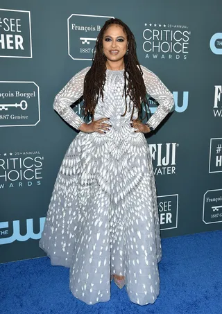 Ava Duvernay&nbsp; - Ava looked stunning in a silver&nbsp;Michael Cinco Haute Couture gown.&nbsp;(Photo: Taylor Hill/Getty Images) (Photo: Taylor Hill/Getty Images)