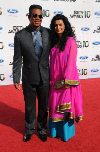 Jermaine Jackson &amp; Wife - Jermaine Jackson and his wife were coupled up on the 2010 BET Awards red carpet.(Photo: Frank Micelotta/PictureGroup)