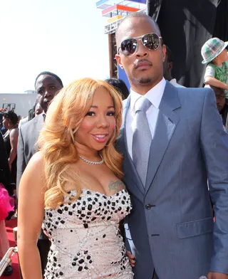 T.I. &amp; Tiny - Tiny was red carpet glam at the awards last year and the oh-so-hot T.I. was undeniably striking and debonair.(Photo: Adrian Sidney/PictureGroup)