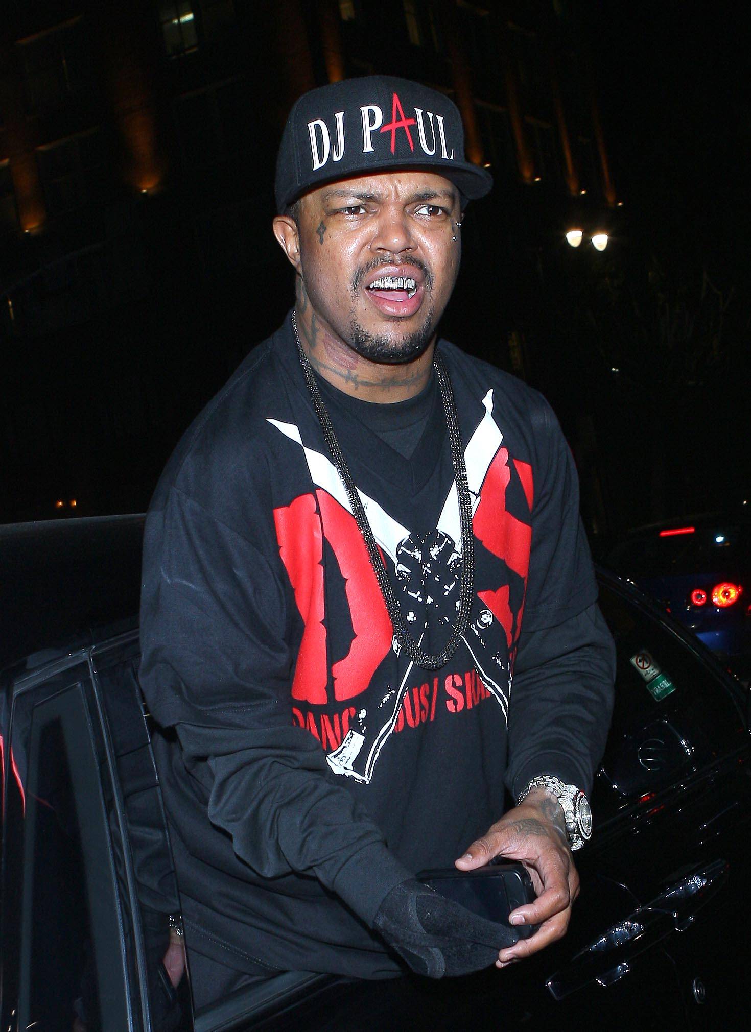 Fandemonium - Three 6 Mafia’s DJ Paul greets fans during a late night drive-through in Los Angeles.(Photo: Fame Pictures, Inc)