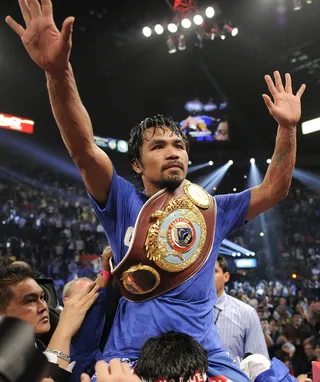 #2 Manny Pacquiao - Professional Boxer Total earnings: $62 million Salary/winnings: $56 million Endorsements: $6 million  (Photo: AP Photo/Mark Terrill)