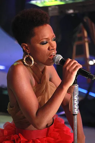 KimberlyNichole - Description: Music Matters Artist KimberlyNichole performing on BET's 106 and Park. (Photo: Sondra B / BET Digital)