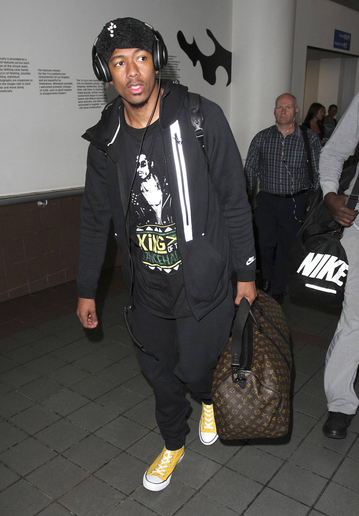 Louis Vuitton bag of Tyga in Tyga Reveals His Insane Closets With