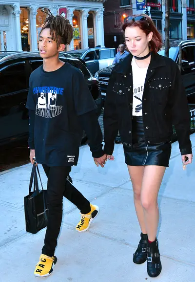Young Love - Jaden Smith and his girlfriend, Sarah Snyder,&nbsp;held hands while out in New York City.&nbsp;(Photo: TNYF/WENN.com)