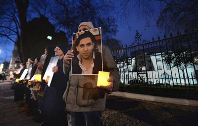 International Pressure Grows on Saudi Arabia Over Flogging of Blogger - According to the AP, European lawmakers are demanding that Saudi Arabia release Raif Badawi, a jailed local blogger sentenced to be lashed 50 times a week over several months for insulting Islam. The 32-year-old father of three was reportedly flogged 50 times last month, but a second beating was postponed for medical reasons. Prince Charles also recently raised&nbsp;the issue of Badawi’s case during his first meeting with Saudi Arabia’s new king, the BBC reports.(Photo: PA PHOTOS/LANDOV)
