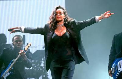 Rihanna - RiRi&nbsp;has been burning up the hip hop charts for quite some time now as she led Jay Z,&nbsp;Kanye West, and Eminem to multiple Grammy wins for &quot;Run This Town,&quot; &quot;All of the Lights&quot; and &quot;The Monster.&quot; A few more of her island gal vocals can be found on Billboard hits like T.I.'s &quot;Live Your Life&quot; and Drake's &quot;Take Care,&quot; while she also got &quot;Fly&quot; with Nicki Minaj&nbsp;on their female empowerment anthem.(Photo: Christopher Polk/Getty Images for DirecTV)