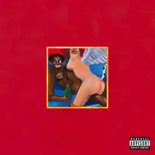 Kanye West, My Beautiful Dark Twisted Fantasy - The cover of Kanye West's 2010 opus&nbsp;My Beautiful Dark Twisted Fantasy was a bizarre illustration by artist George Condo featuring a scowling Kanye West holding a bottle while being straddled by a naked, armless, winged female creature of some sort. West tweeted that some retailers had banned the cover, but a Wal-Mart spokesperson insisted that wasn't true. Later, a New Yorker article reported that Kanye had specifically sought an image that would be banned. Either way, alternate covers with tamer artwork were released as well. (Photo: Roc-A-Fella Records)&nbsp;