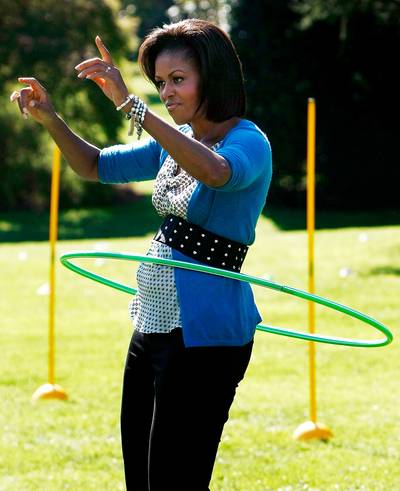 Hear It: The FLOTUS' Workout Playlist - In honor of National Women’s Health Week, the first lady shared the top 10 songs she likes to groove to as she pumps it up:  Stevie Wonder: “Signed, Sealed, Delivered (I’m Yours)” Beyoncé: “Move Your Body” Janelle Monáe: “Tightrope” Sara Bareilles: “Love Song” Michael Jackson: “Unbreakable: Willow Smith: “Whip My Hair” Beyoncé: “I Was Here”Chubb Rock: “Treat ‘Em Right” Ledisi: &quot;Thank You&quot;Jennifer Lopez: &quot;Get Right&quot;(Photo: Win McNamee/Getty Images)&nbsp;