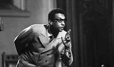 Stokely Carmichael - As a freshman at Howard University, Stokely Carmichael became involved in the civil rights movement in 1961. He took his first Freedom Ride through the South to protest segregation of interstate travel. He was arrested in Jackson, Mississippi, and jailed for 49 days after entering a “whites only” bus stop.&nbsp;(Photo: David Fenton/Getty Images)