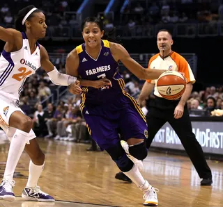 Candace Parker - Candace Parker, who's dominated the WNBA since she was selected No. 1 draft pick by the Los Angeles Sparks four years ago, is up for Subway Sportswoman of the Year.&nbsp; (Photo: Christian Petersen/Getty Images)