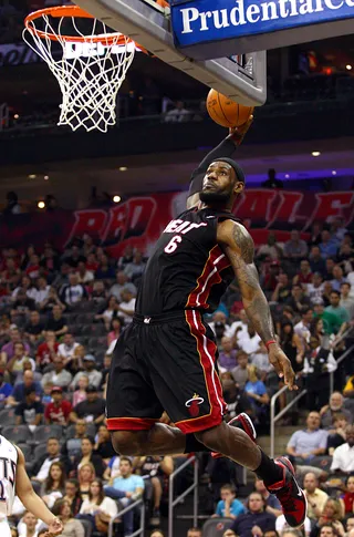 Lebron James - Miami Heat star Lebron James may not have a ring — yet — but he can console himself with a nomination for Subway Sportsman of the Year at the 2012 BET Awards. (Photo: Chris Chambers/Getty Images)