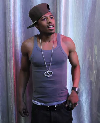 Posted - Nick Cannon backstage at&nbsp;106 &amp; Park, May 14, 2012.&nbsp;(Photo: John Ricard / BET)&nbsp;&nbsp;&nbsp;