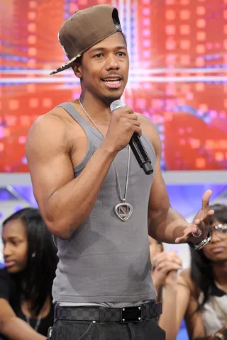 Hey There - Nick Cannon at&nbsp;106 &amp; Park, May 14, 2012.&nbsp;(Photo: John Ricard / BET)&nbsp; &nbsp;&nbsp;