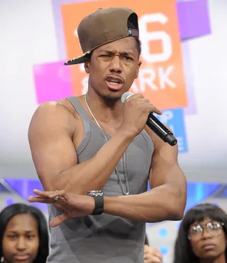 Hey You - Nick Cannon at&nbsp;106 &amp; Park, May 14, 2012.&nbsp;(Photo: John Ricard / BET)&nbsp; &nbsp;&nbsp;