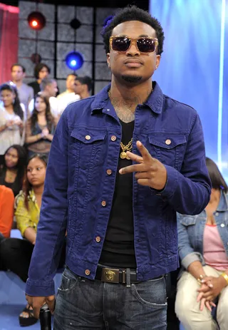 Peace - Travis Porter at&nbsp;106 &amp; Park, May 14, 2012.&nbsp;(Photo: John Ricard / BET)&nbsp; &nbsp; &nbsp;&nbsp;