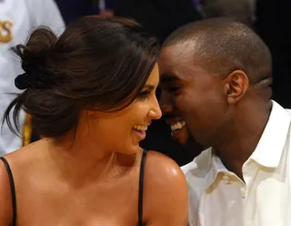 So in Like - Kim Kardashian and Kanye West were spotted canoodling courtside before the Los Angeles Lakers took on the Denver Nuggets in game seven of the Western Conference Quarterfinals in the 2012 NBA playoffs at the Staples Center in Los Angeles.   (Photo: Noel Vasquez/Getty Images)