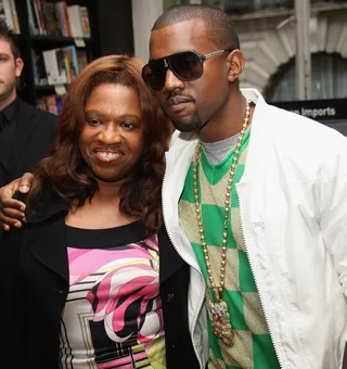 Kanye West - Yeezy's normally unshakeable confidence was broken when his world was turned upside down by the death of his mother, Dondra West, who passed after complications from cosmetic surgery. He paid a touching tribute to the woman he credited with his success by dedicating a performance of his hit &quot;Hey Mama&quot; to Dondra during the Glow in the Dark concert tour following her death.&nbsp;(Photo: MJ Kim/Getty Images)