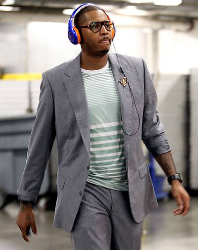 Carmelo Anthony - Melo won't be stepping inside the booth any time soon, but the Knicks baller founded Krossover Entertainment and once signed Cassidy to the label.(Photo: Marc Serota/Getty Images)