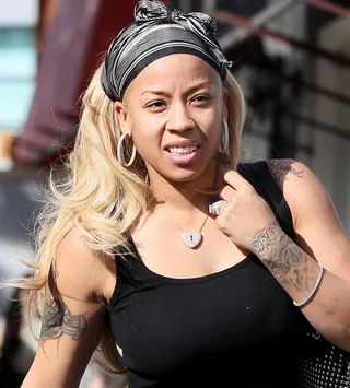 Keyshia Coloe - The singer was actually not too pleased when photographers caught her out in LA with no makeup and a headscarf on. “I really dislike when paps catch me with NO MAKEUP!!” she tweeted the next day when the pictures hit the web. “I’m so used to makeup after all these years. Didn’t think they would catch me tho. Gotts to be #On when u walk out the door in L.A. LOL. They be on it out here.”   (Photo: WENN.com)