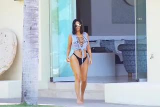 Kim Kardashian - The - Image 94 from #Baewatch: Ashanti's Baby Sister Is  Snatched To The Max In This String Bikini