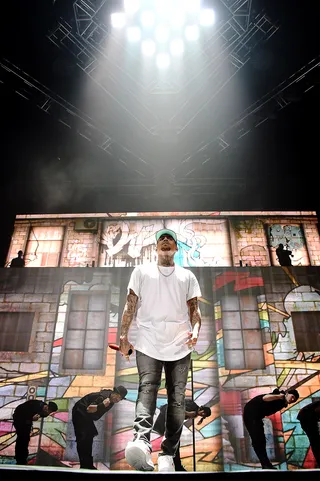 Ayo - &nbsp;C.B. was looking for a New Flame&quot; during his stop in BK.&nbsp;(Photo: Theo Wargo/Getty Images for Live Nation)