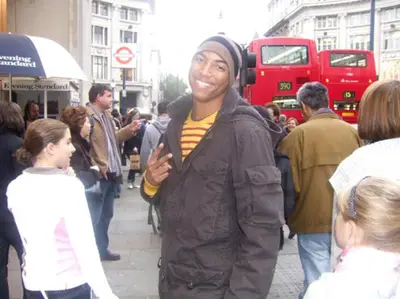 London - Dorion is right at home as a tourist.