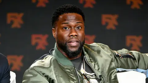 PASADENA, CALIFORNIA - JANUARY 09: Kevin Hart of 'Dave' speaks during the FX segment of the 2020 Winter TCA Tour at The Langham Huntington, Pasadena on January 09, 2020 in Pasadena, California. (Photo by Amy Sussman/Getty Images)