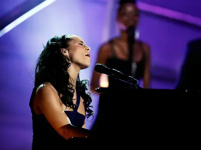 Alicia Keys - She performed in Philadelphia as part of the worldwide &quot;Live 8&quot; concerts to raise awareness for the poverty in Africa and to pressure the G8 leaders to take action.