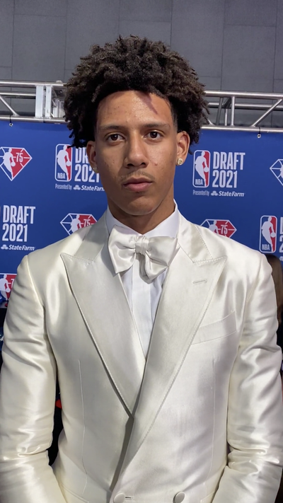 Jalen Johnson, Duke (Overall Pick #20 -- Atlanta Hawks) - &nbsp;&nbsp;&nbsp;&nbsp;Johnson was the #13 overall recruit in the 2020 high school class. In his college debut, he had 19 points, 19 rebounds, and 4 blocks.&nbsp;(Photo:&nbsp;Christina Dunn)&nbsp;&nbsp;&nbsp;&nbsp;&nbsp;
