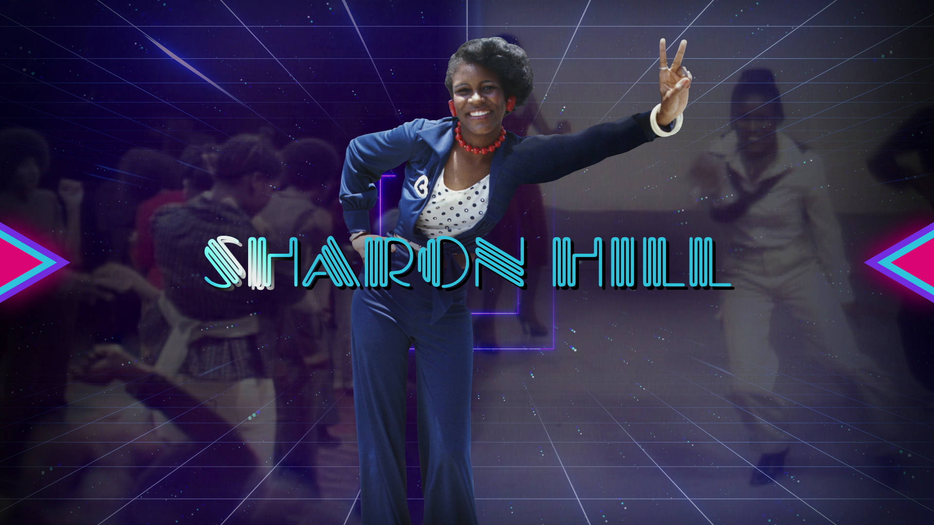 An image of former Soul Train dancer, Sharon Hill.