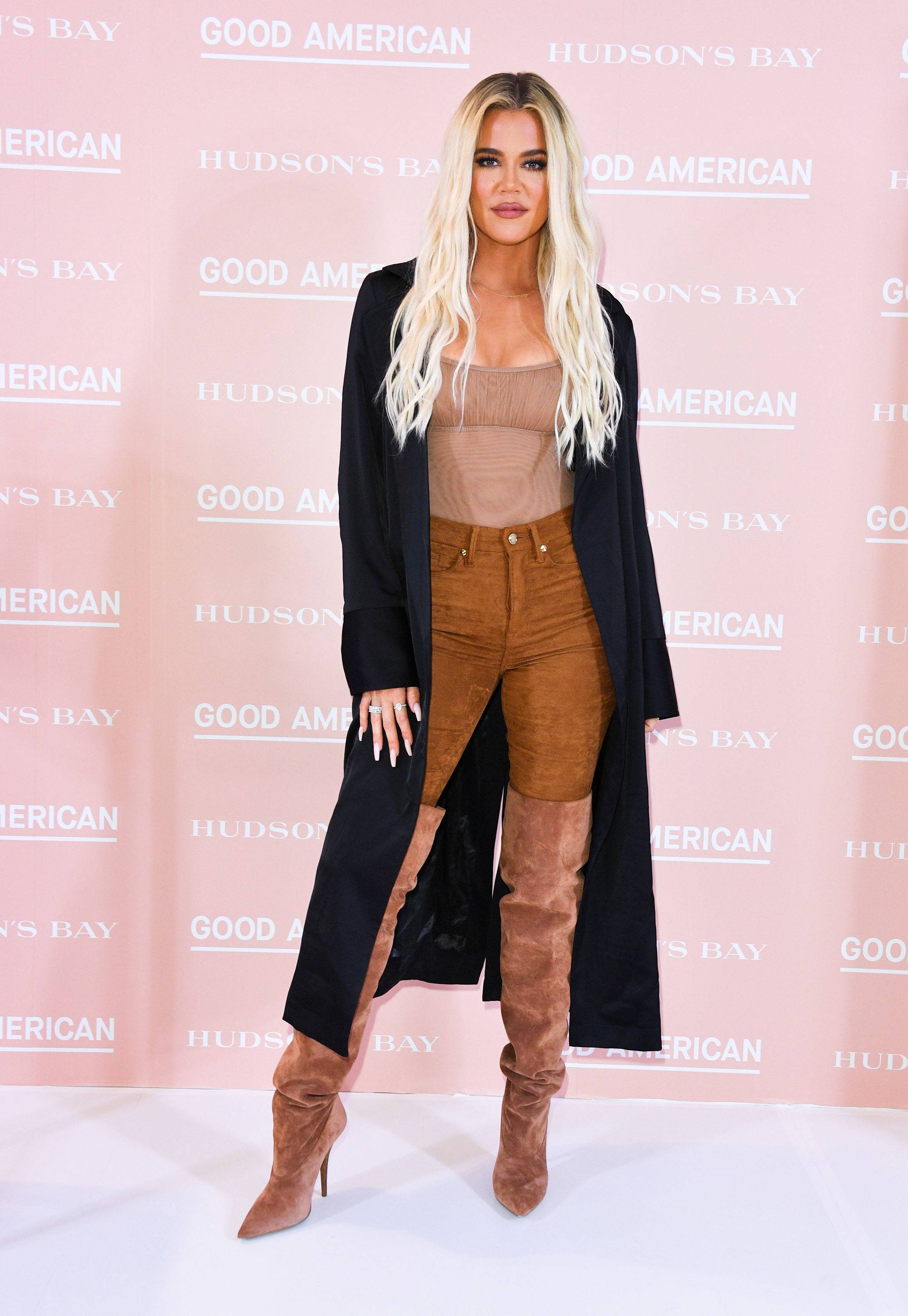 TORONTO, ONTARIO - SEPTEMBER 18:  Khloe Kardashian attends Hudson's Bay's launch of Good American in Toronto on September 18, 2019  (Photo by George Pimentel/Getty Images)