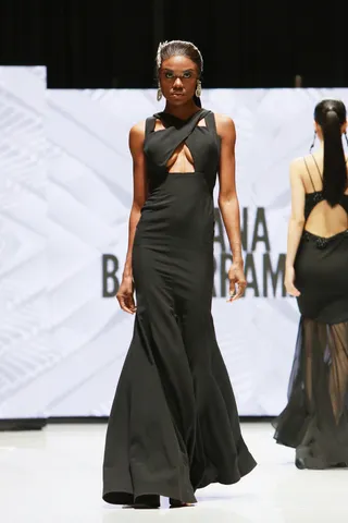 Dress the Place Down in a Black Gown - This model's having a ball in this all-black Luciana Balderrama gown. (Photo: Rachel Murray/BET/Getty Images for BET)&nbsp;