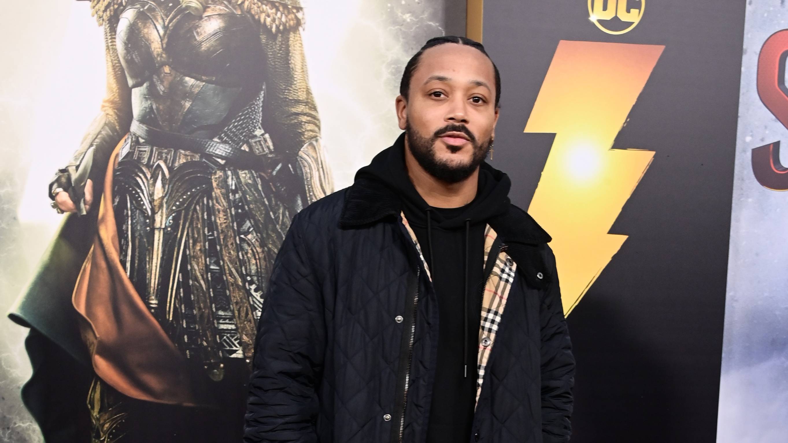 Romeo Miller attends the Los Angeles premiere of Warner Bros.' "Shazam! Fury Of The Gods" at Regency Village Theatre on March 14, 2023 in Los Angeles, California. 